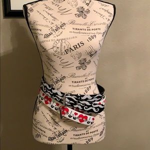 2 Mustache leather belts selling together